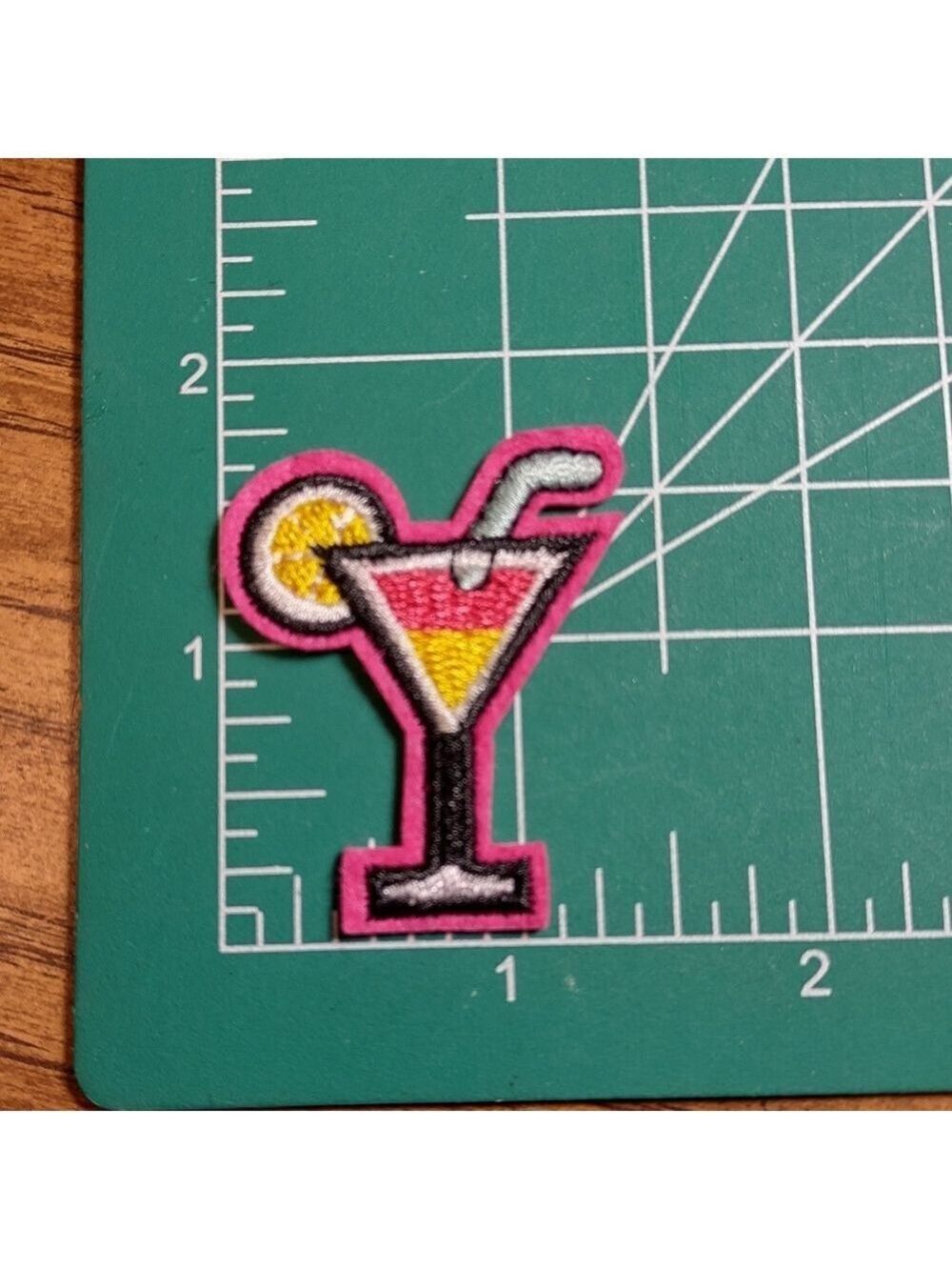 2/$10 Mini Colorful Cocktail Glass Patch